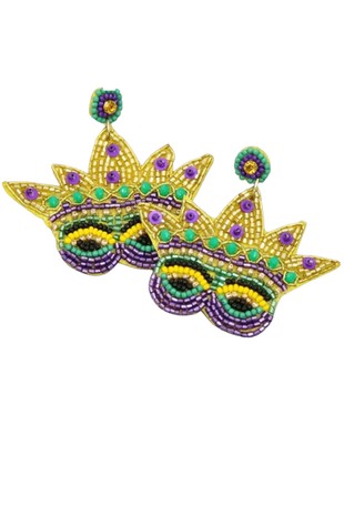 Mardi Gras Earrings