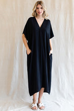 Load image into Gallery viewer, Solid Vneck Midi Dress
