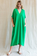 Load image into Gallery viewer, Solid Vneck Midi Dress

