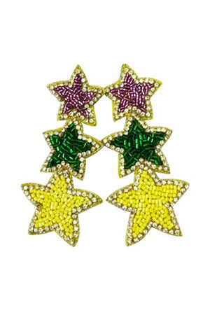 Mardi Gras Earrings