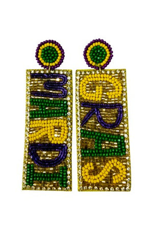 Mardi Gras Earrings