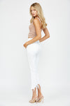 White High Rise Flair Denim