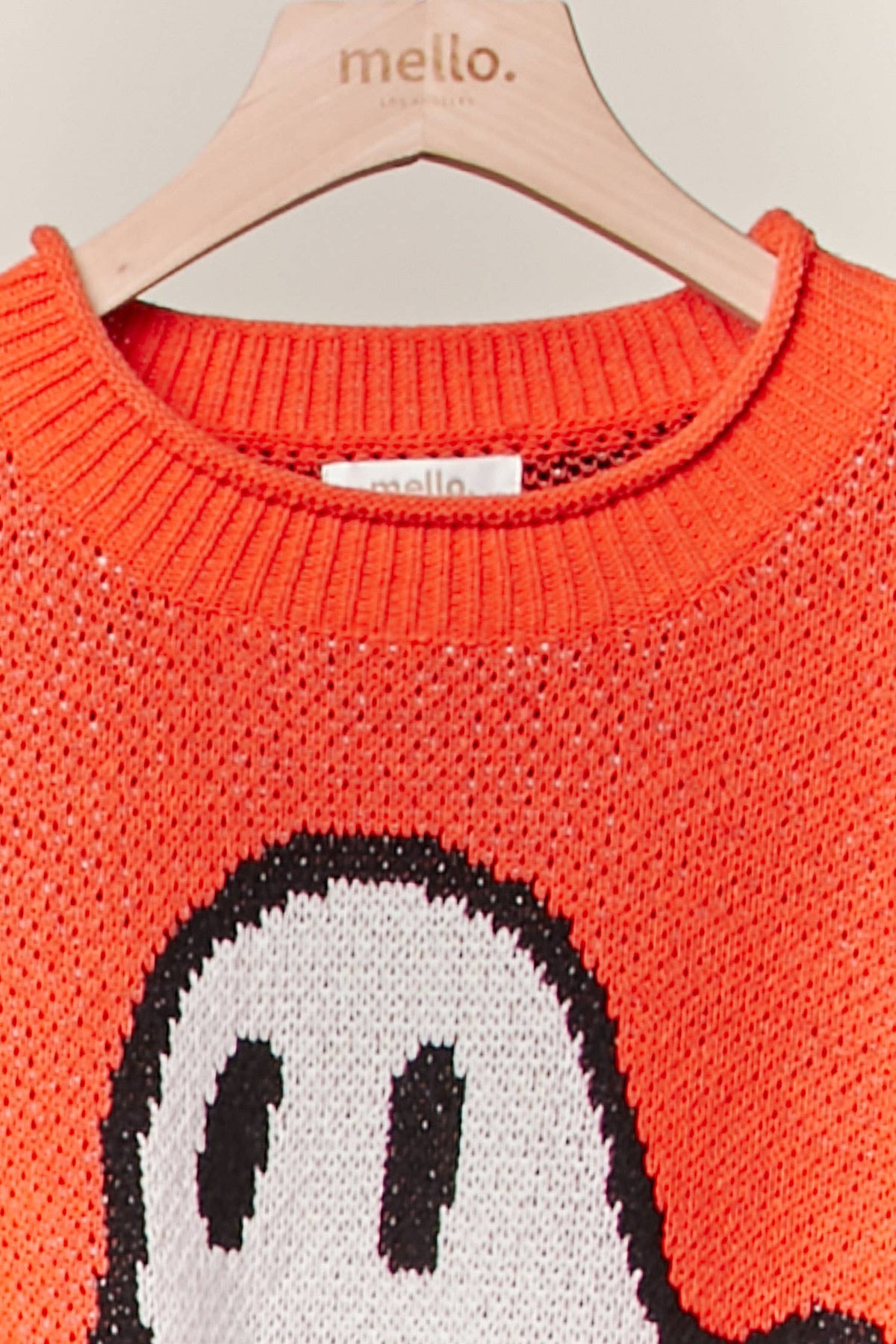 Halloween Spooky Face Ghost Knit