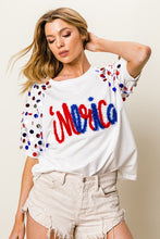 Load image into Gallery viewer, &#39;Merica Puff Sleeve Top
