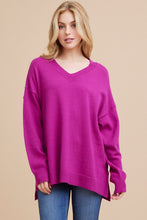 Load image into Gallery viewer, Solid Vneck Sweater Top
