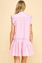 Load image into Gallery viewer, Button Down Ruffle Mini Dress
