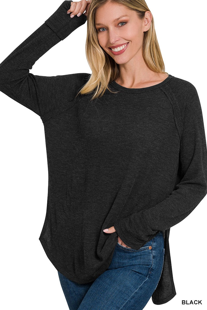 Waffle Long Sleeve Top