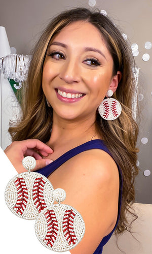 Baseball Earrings