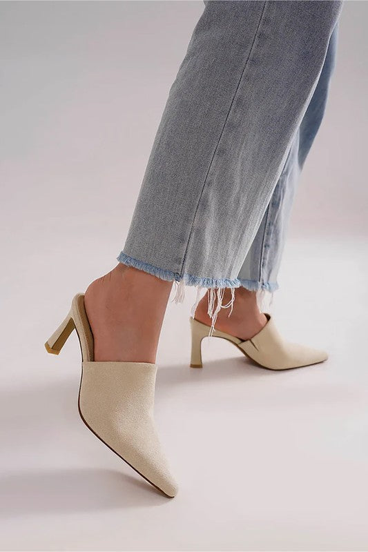 Suede Mule