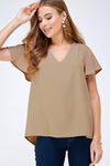 Flutter Sleeve Top