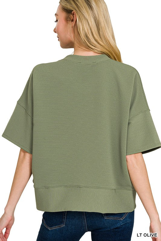 Basic Ribbed Tee