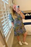 Puff Sleeve Floral Mini