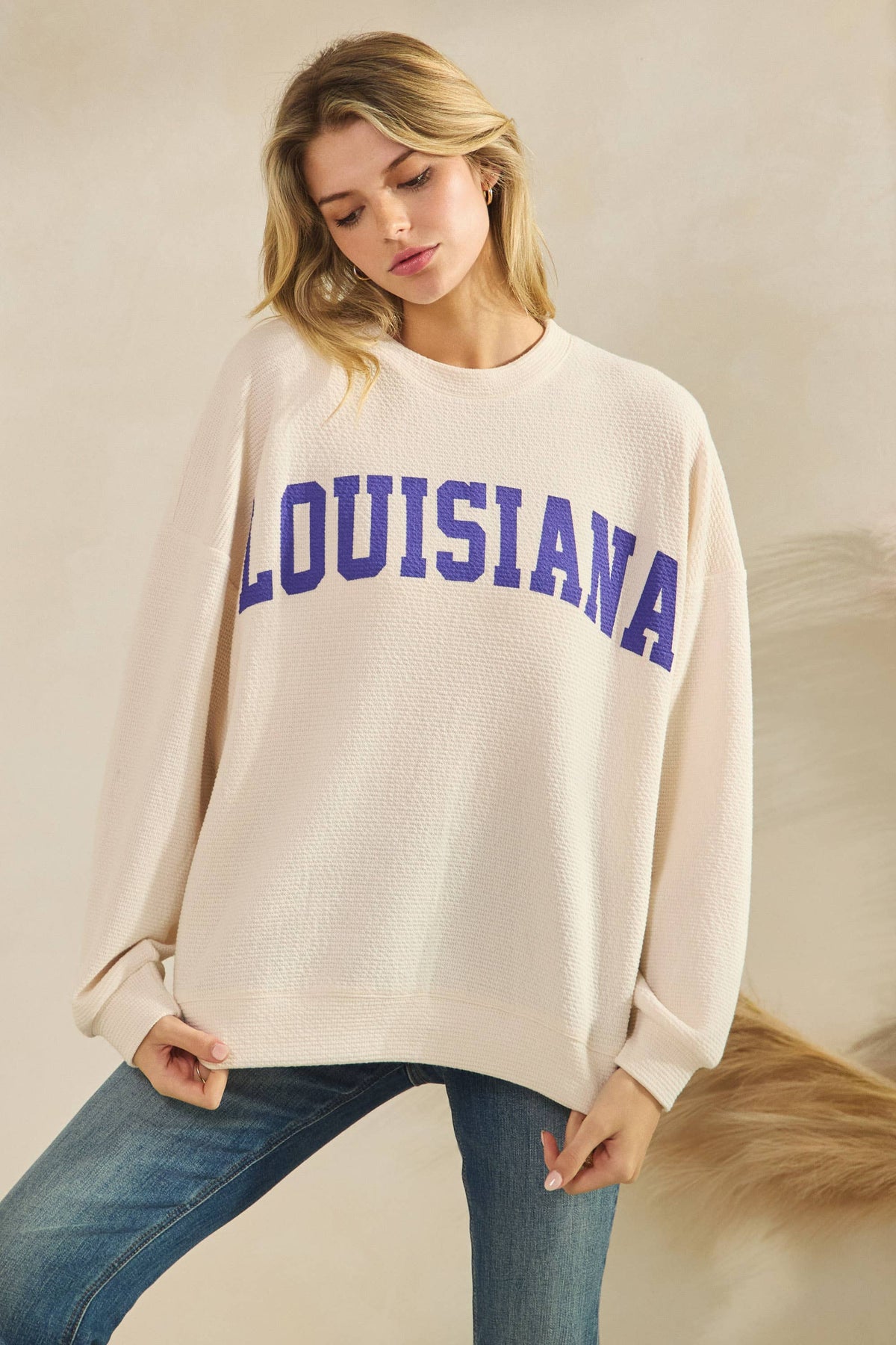 Louisiana Knit Sweatshirt