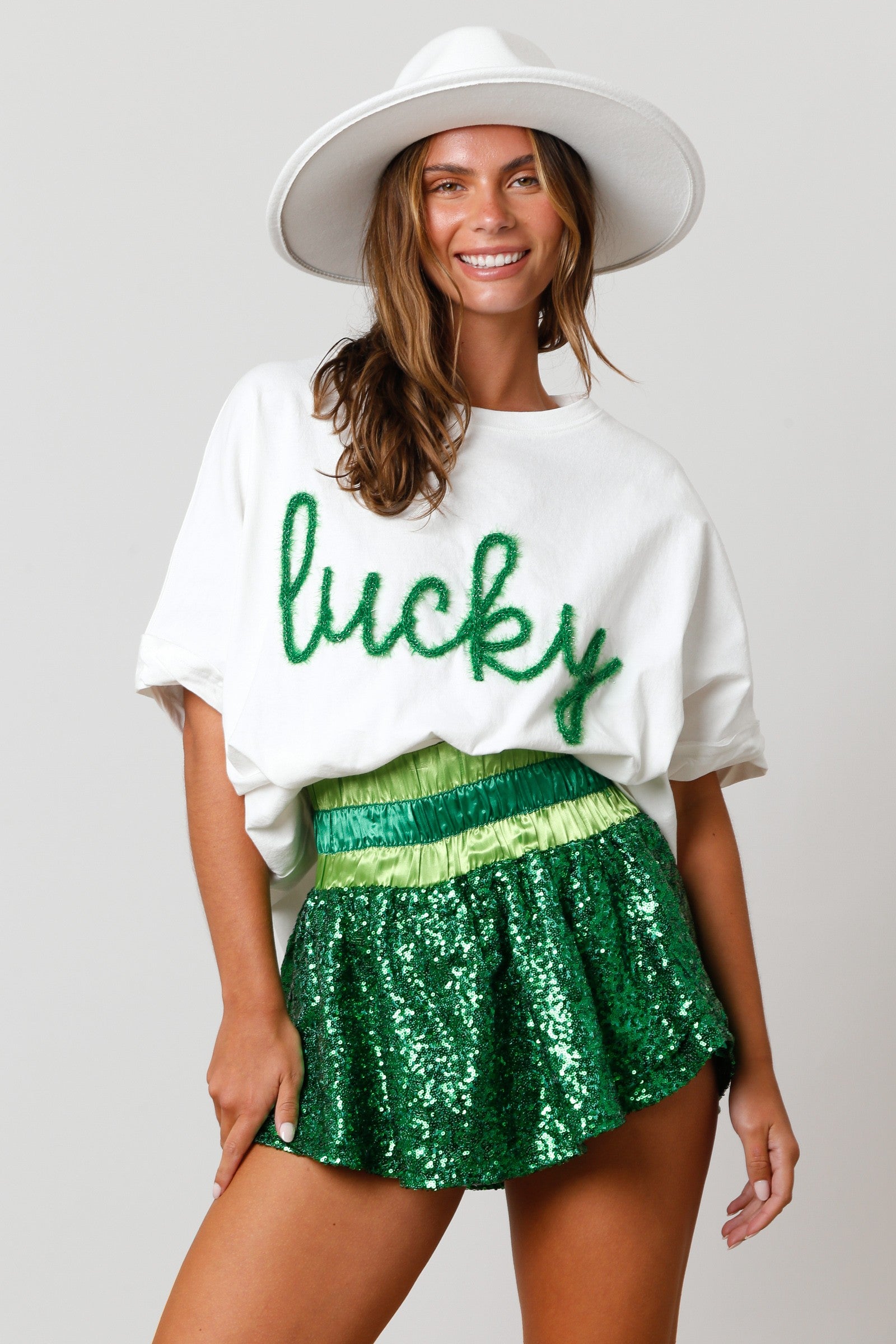 St. Patrick's Day Sequin Skort