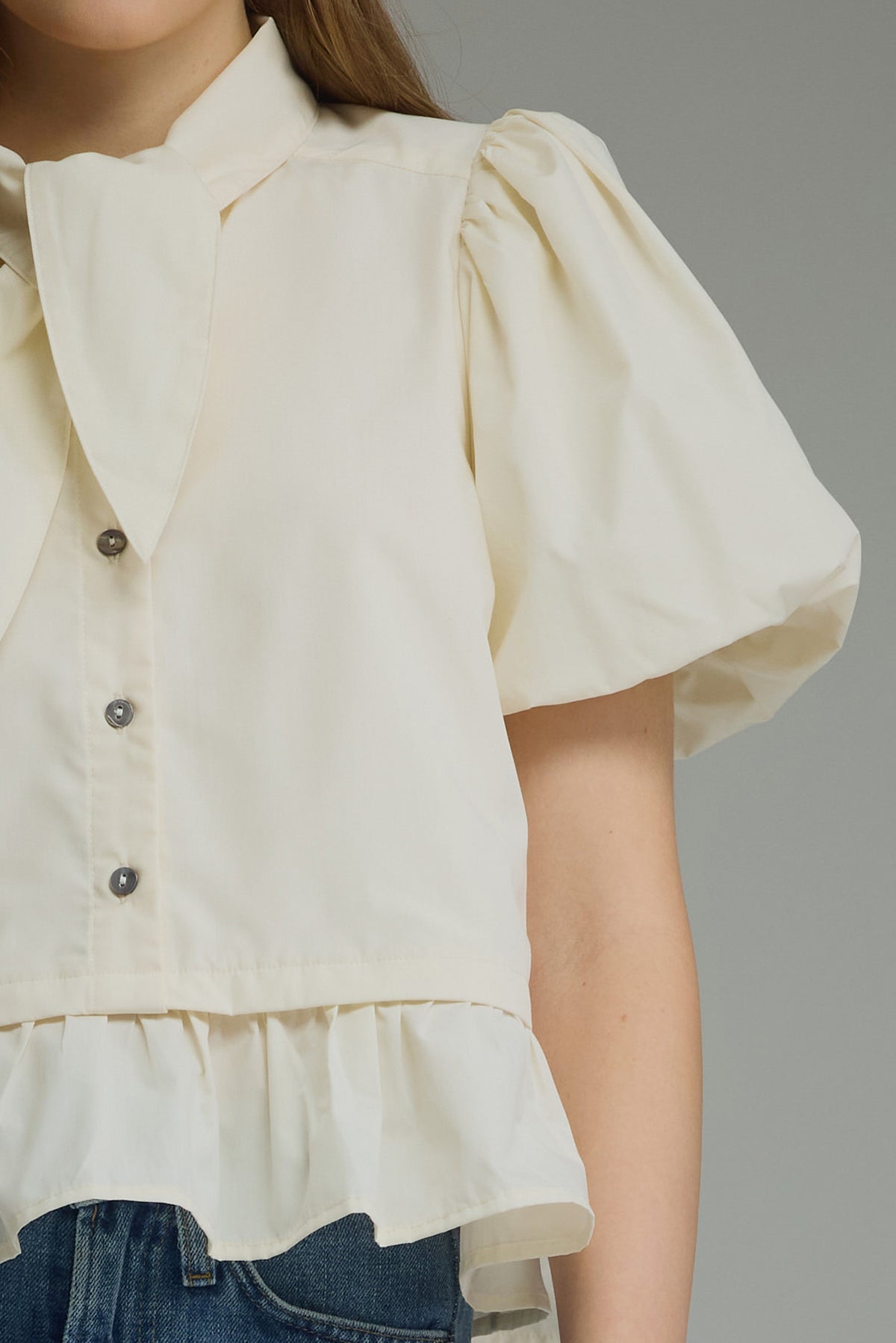 Scarf Neck Tie Blouse