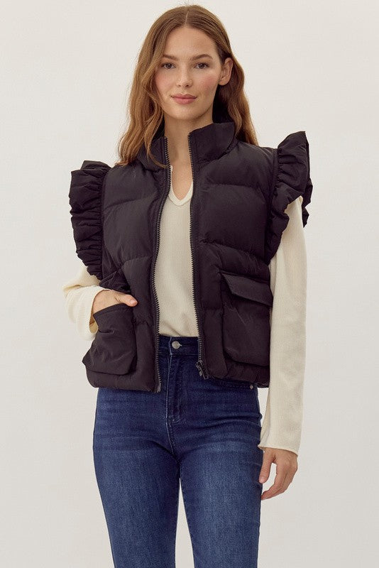 Zip Up Puffer Vest