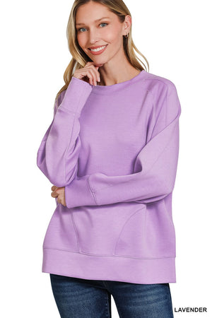 Scuba Side Slit Pullover