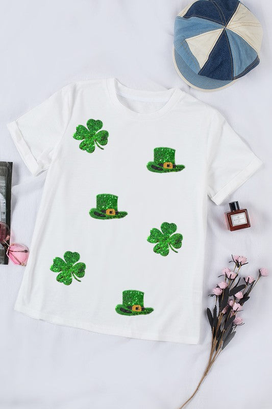 St. Patrick Sequin Patch Tee