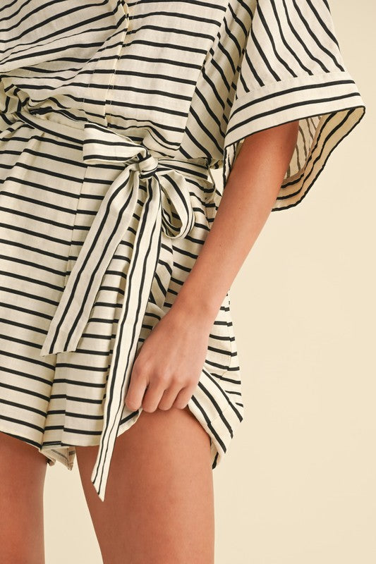 Striped Relax Fit Romper