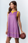 Purple and Gold Game Day Dress