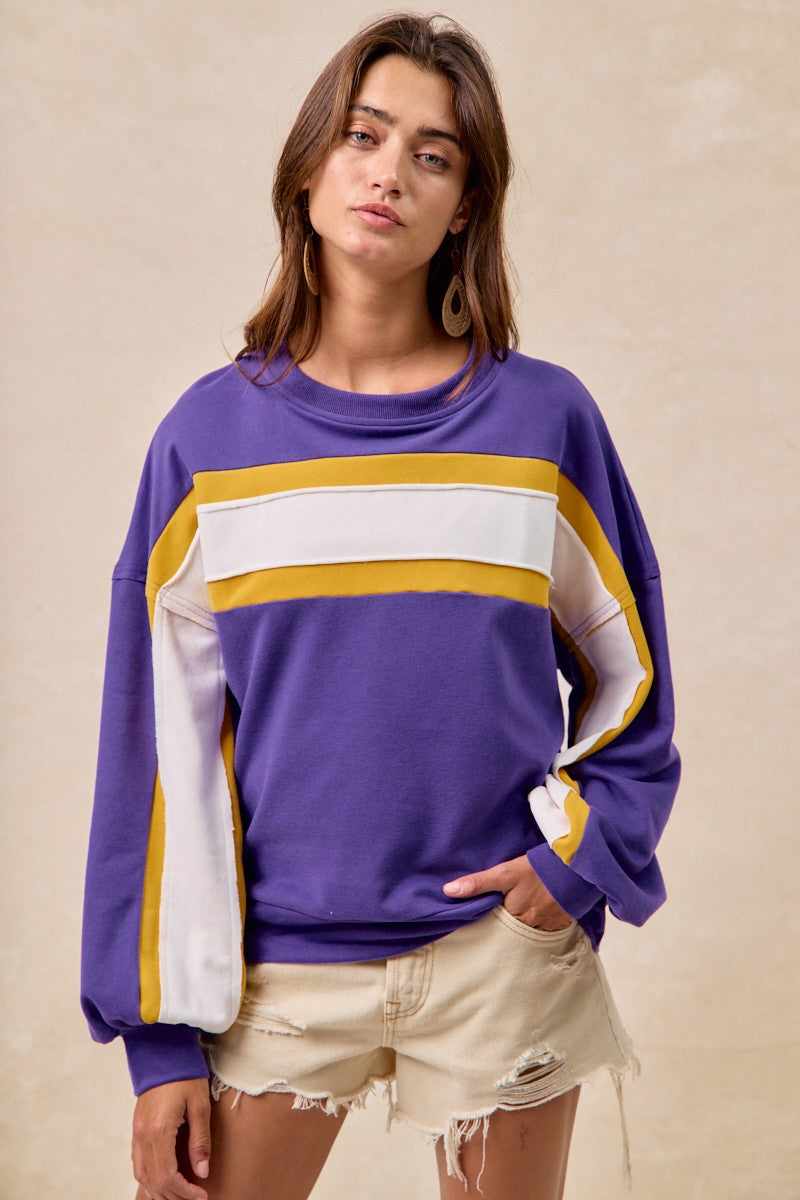 French Terry Colorblock Top