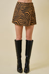 Tiger Print Skort