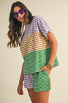 Checker Block Print MG Set
