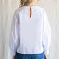 Puff Sleeve Round Neck Blouse