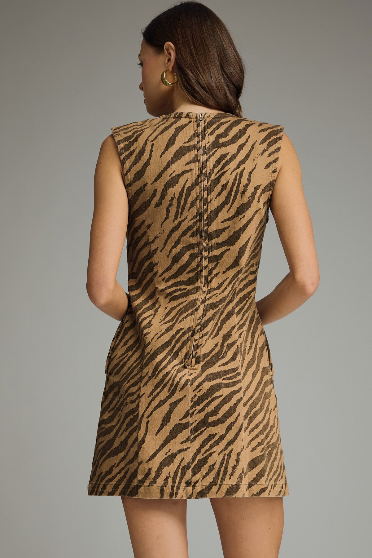Animal Print Fitted Mini Dress