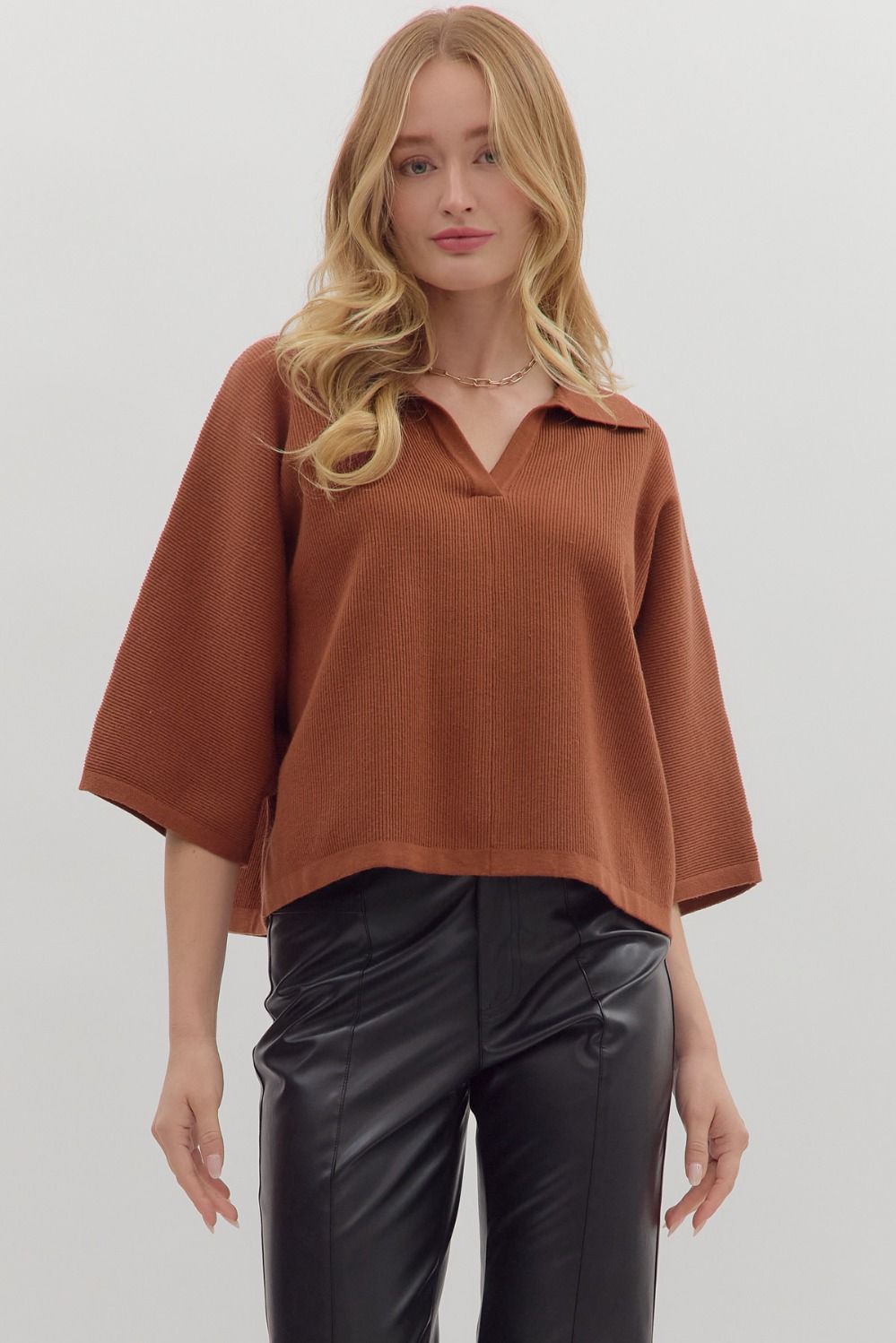 Basic Collared Top