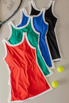 Contrast Trim Athleisure Dress