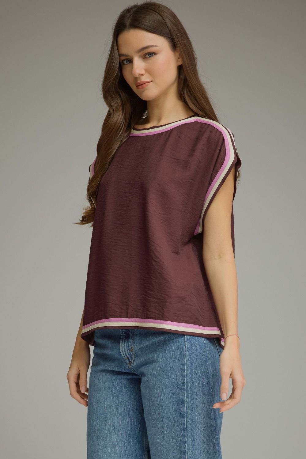 Contrast Hem Top