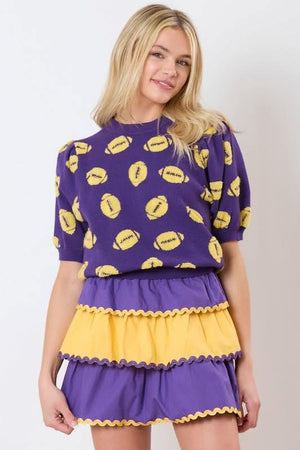 Football Puff Sleeve