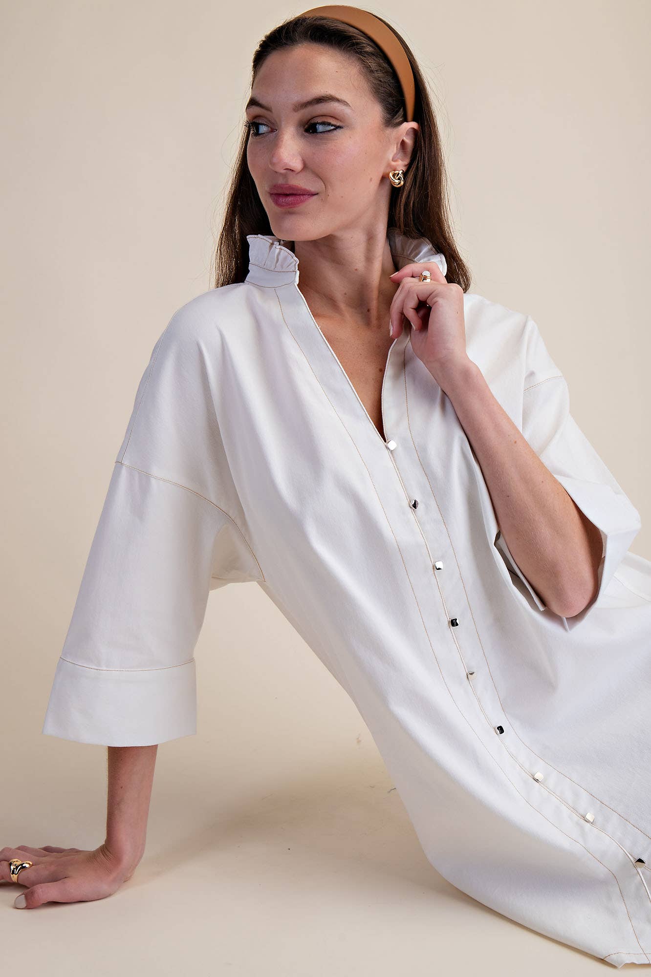 Relaxed Shirt Mini Dress