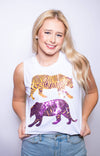Sequin Double Trouble Tiger Tank