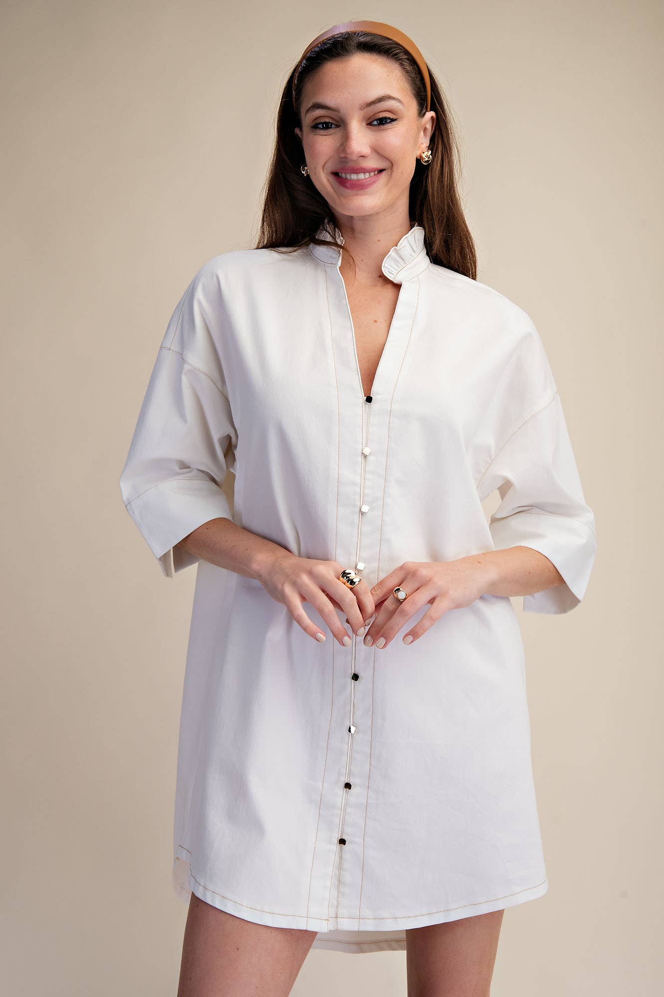 Relaxed Shirt Mini Dress