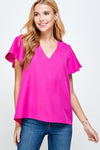 Flutter Sleeve Top