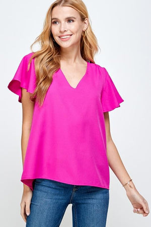 Flutter Sleeve Top