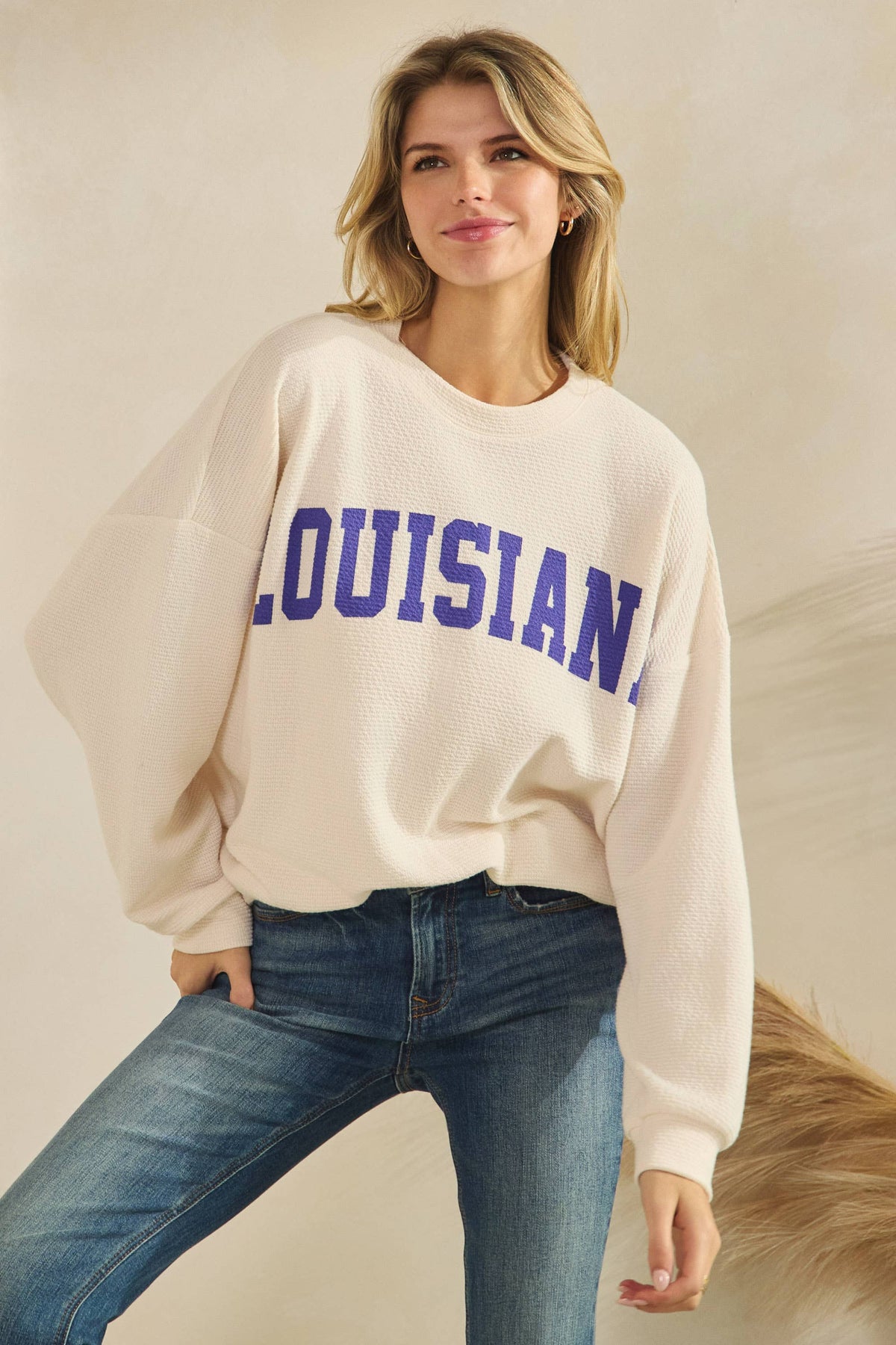 Louisiana Knit Sweatshirt