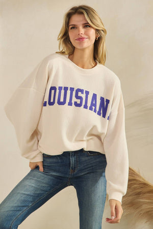 Louisiana Knit Sweatshirt