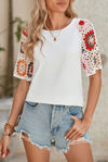 Crochet Sleeve Tee (PRE-ORDER 2/20)