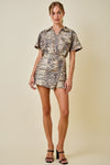Tiger Print Romper