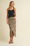 Leopard Mini Pencil Skirt
