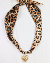 Leopard Scarf Charm Necklace