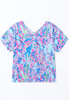 Bright Abstract Print Top