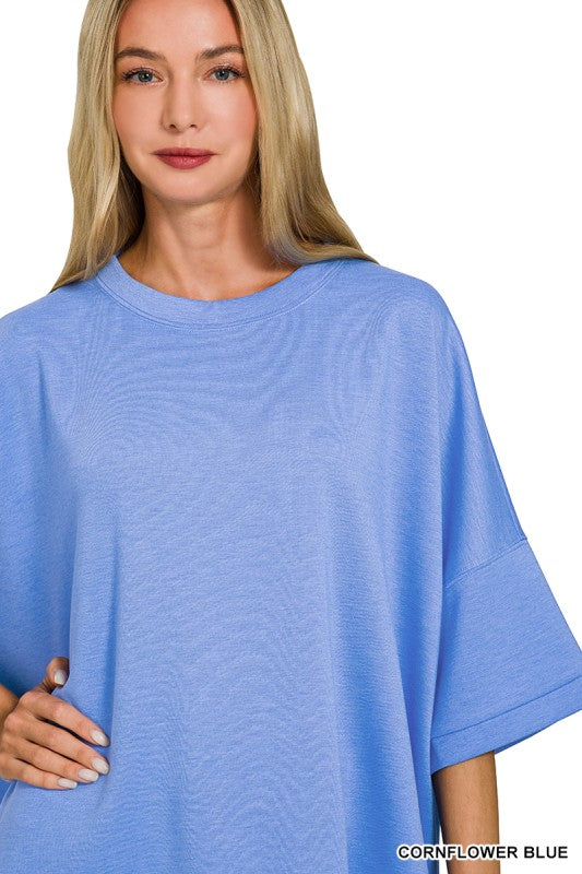 Scuba Oversized Side Slit Tee