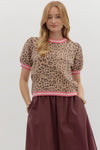 Accent Band Leopard Top