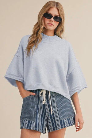 Knit Mock Neck