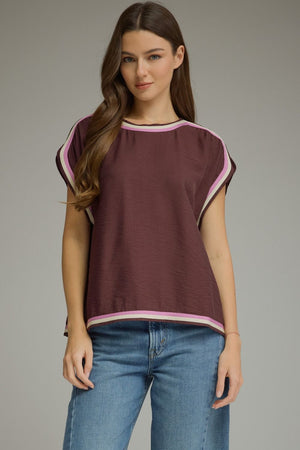 Contrast Hem Top