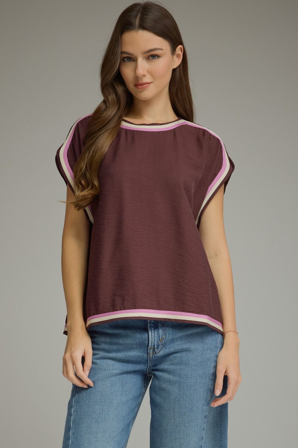 Contrast Hem Top